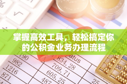 花地玛堂区掌握高效工具，轻松搞定你的公积金业务办理流程