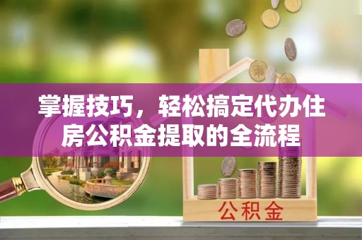 花地玛堂区掌握技巧，轻松搞定代办住房公积金提取的全流程