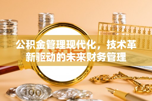 花地玛堂区公积金管理现代化，技术革新驱动的未来财务管理